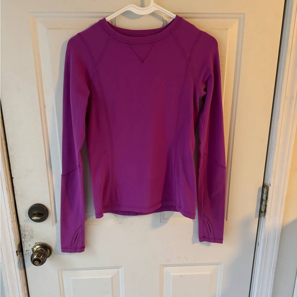 Ivivva by Lululemon girls purple long sleeve athletic top